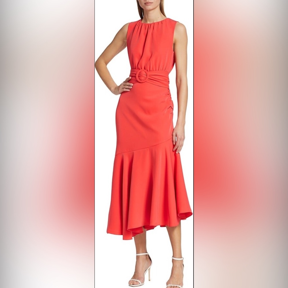Sachin & Babi Naomi Belted Halter Dress Size 8 - Picture 3 of 16